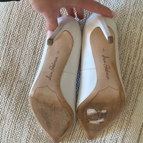 Spring 🌷 🐣 White Pointed Toe Heels - Picture 7 of 7